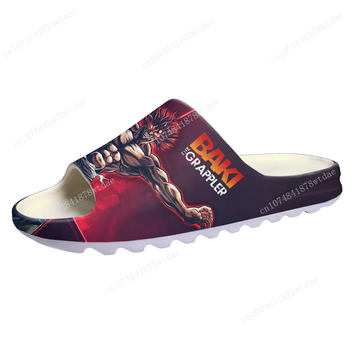 Baki The Grappler Hanma Baki Soft Sole Sllipers Men Women Teenager Home Clogs Anime Step In Water Shoe On Shit Customize Sandals