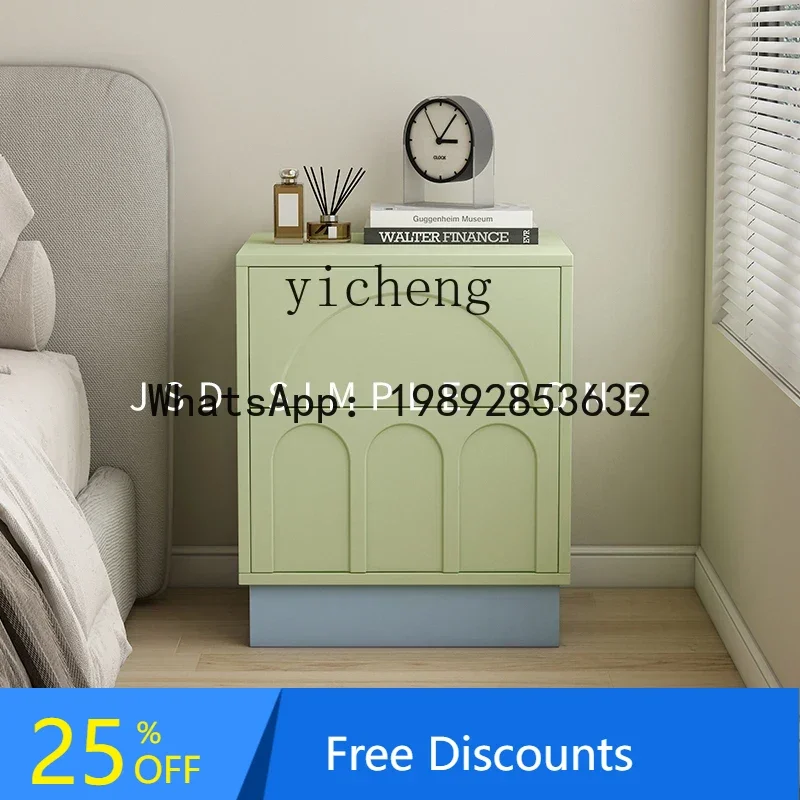 

light luxury bedside table household simple modern bedroom storage cabinet bedside