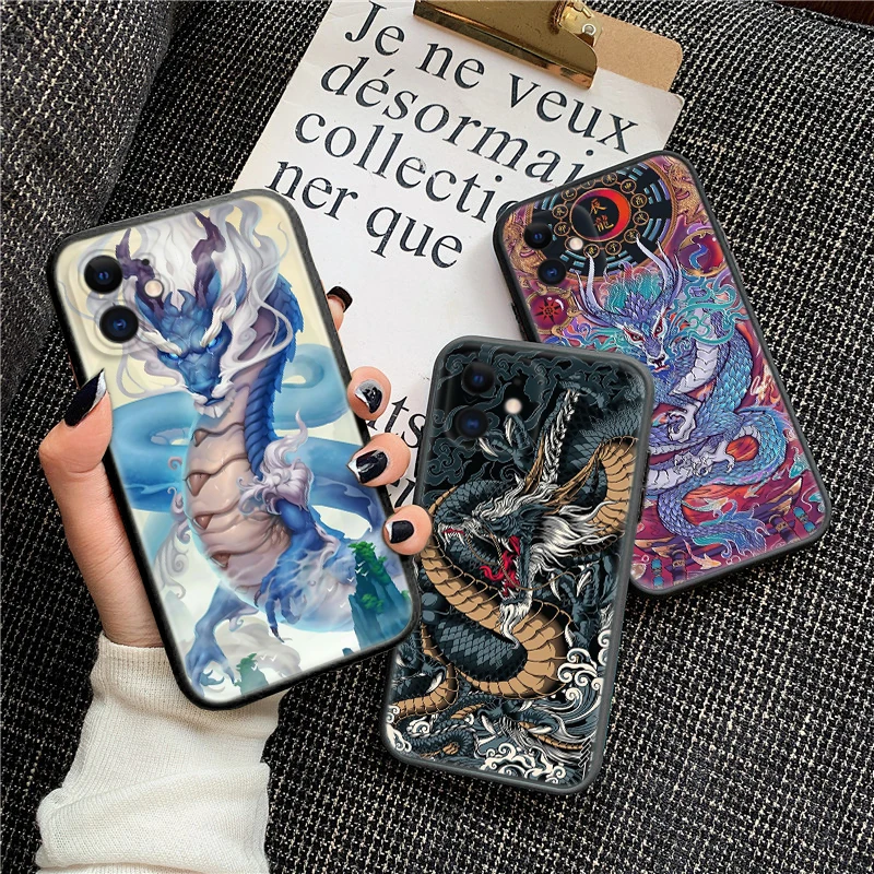 20HD Dragon vintage mystic Soft Case for Redmi Note 11 11S 10 10T 10 Pro Max 10S 9T 9 9S 8 8T 7 Xiaomi Mi 11 11I 12 12X