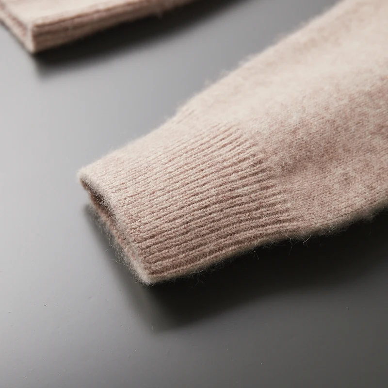 الرجال 100% الكشمير جولة الرقبة البلوز سترة سميكة محبوك تنوعا قاعدة سترة لخريف شتاء جديد الكشمير الملابس