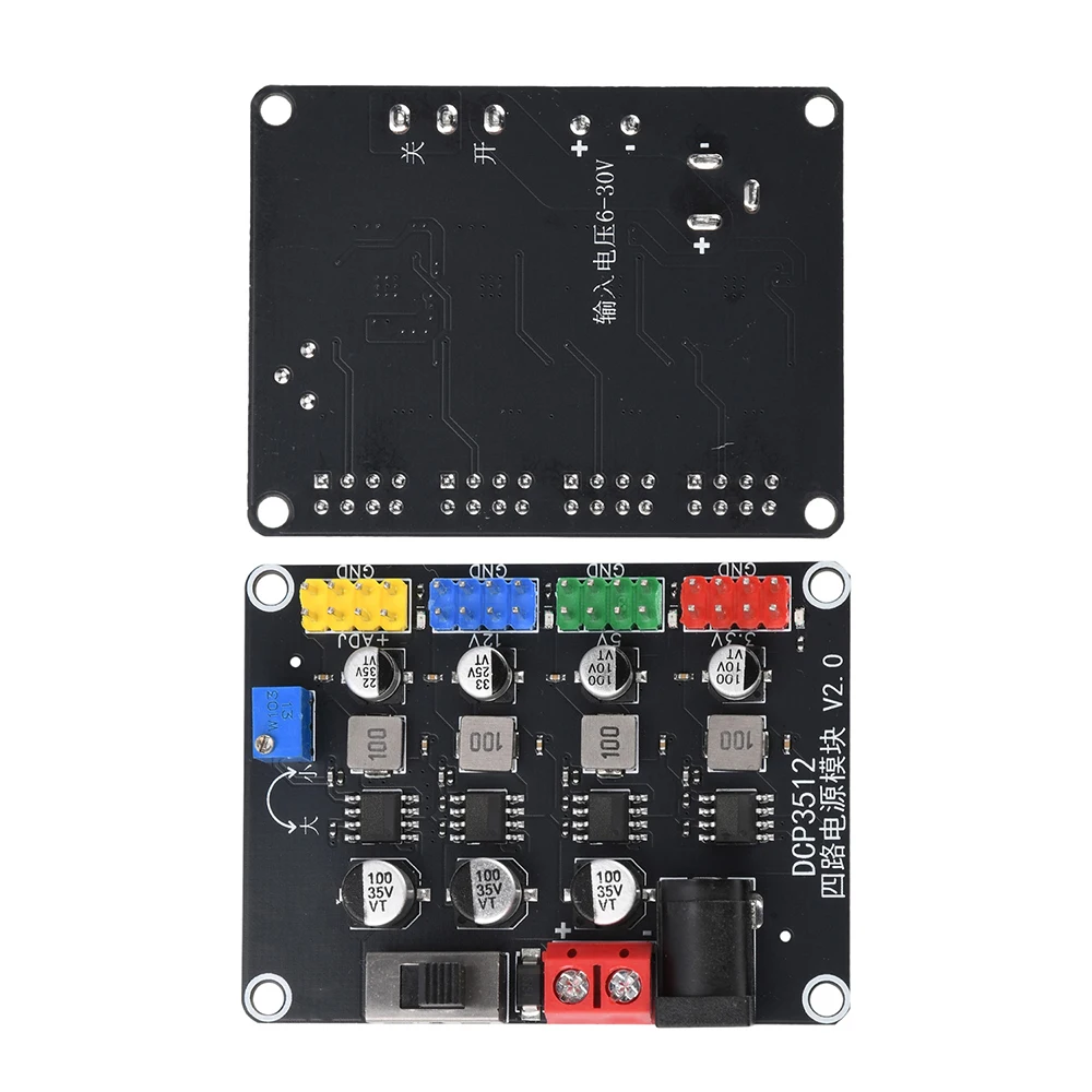 4-Kanal DC-DC Abwärtswandler-Modul 6V-30V auf 0,9V-29,6V Einstellbare Stromversorgung mit unabhängigen Ausgängen für Embedded-Systeme – Detail 9