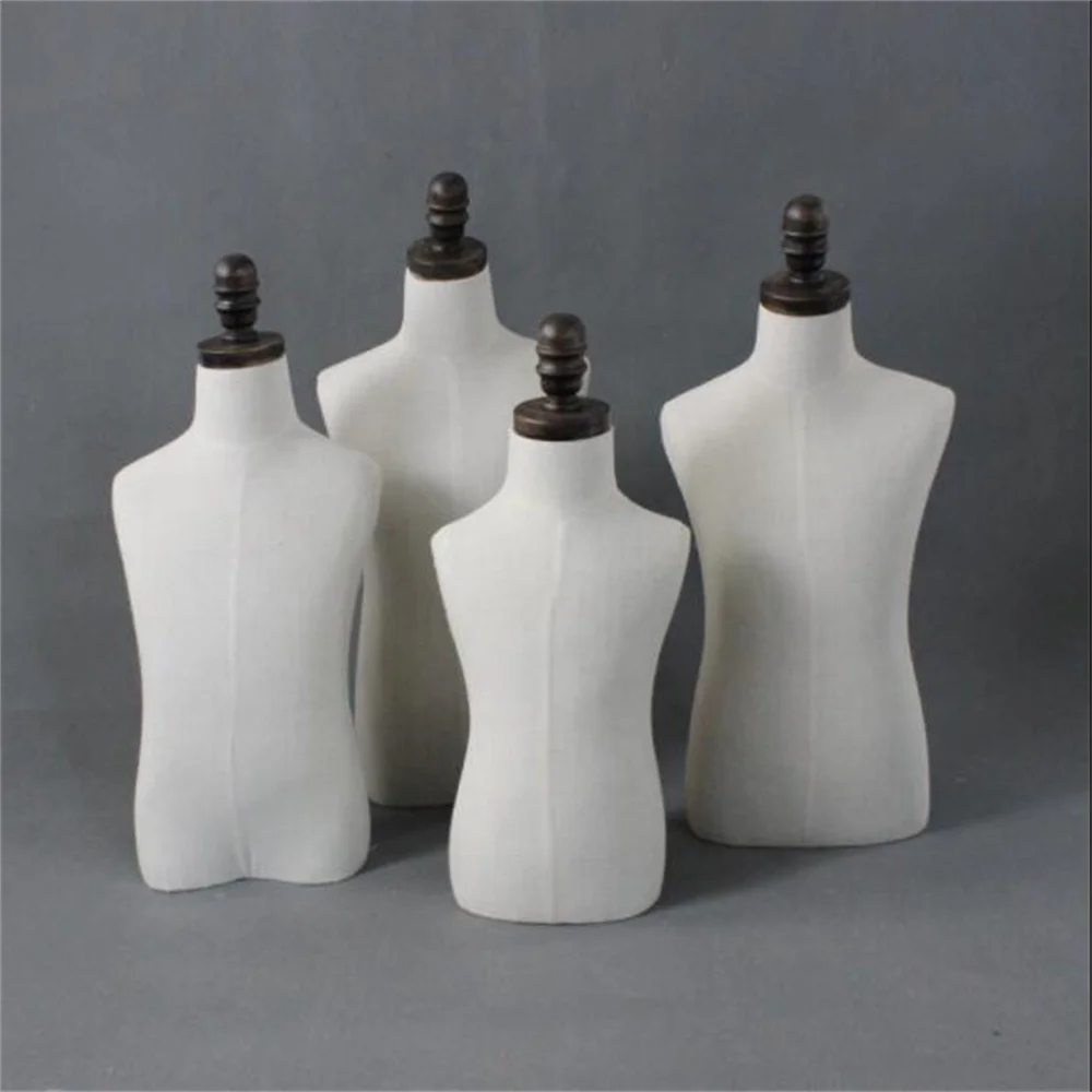 White Half-Style Mannequin for Child Sewing, No Base, Clothing, Wedding, Cotton Disc Chassis, Woman, Pet Model, B502, 1-4 Year