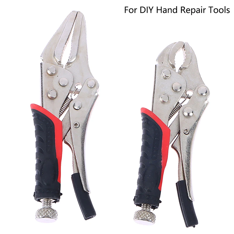 4 Inch 5 Inch Curved Jaw Locking Pliers Mini Locking Pliers For DIY Hand Repair Tools Quick Fixing Clamping Pliers