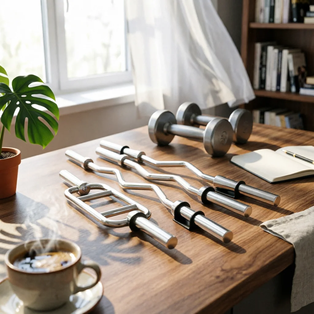 Bar Storage Bracket Space-Saving Bar Holder Wall Hanger Slimline Rack Easy Installation for Home Gym