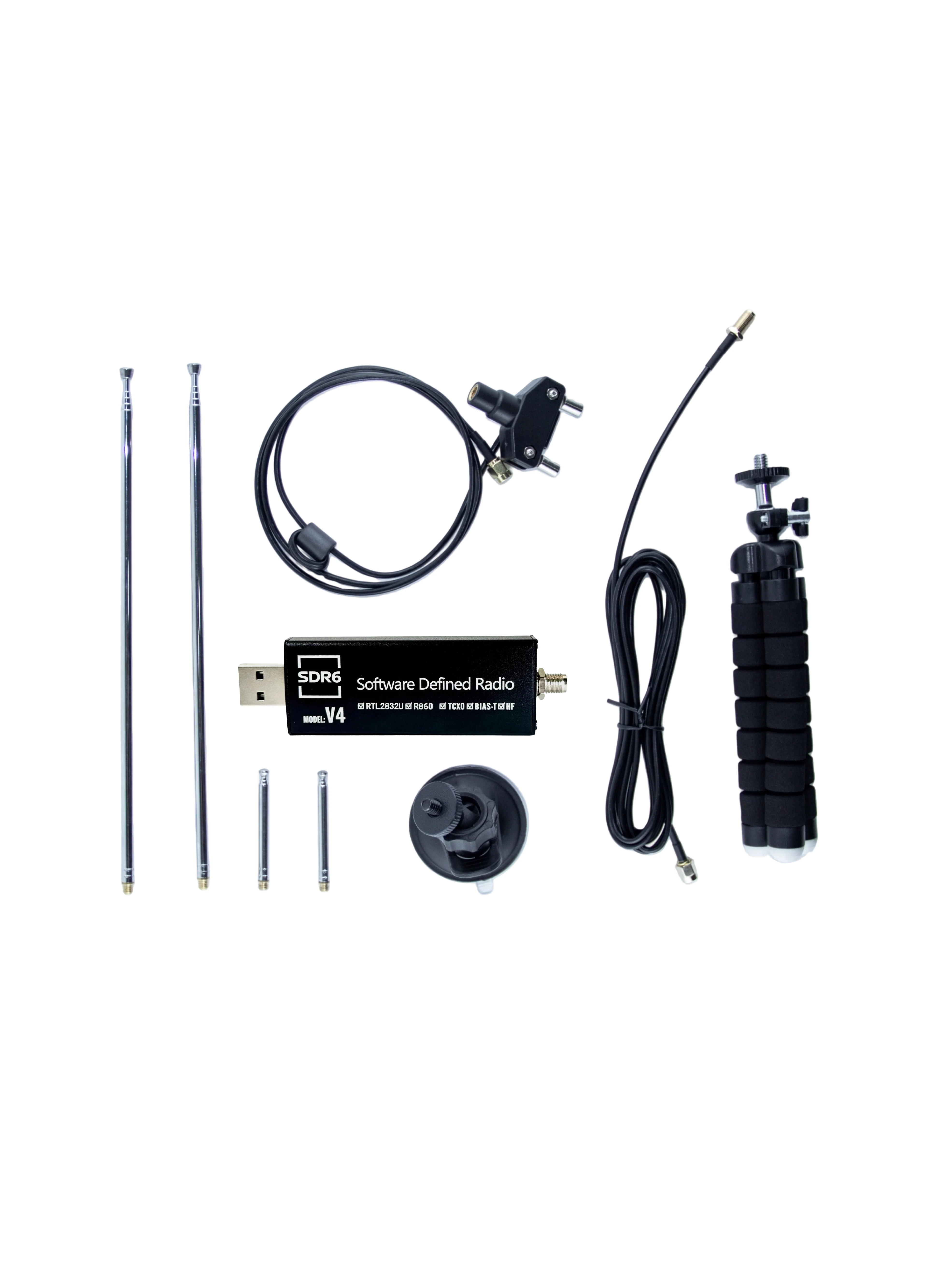 HTOOL RTL-SDR Neuester V4 Software-Definierter Funkempfänger R860 RTL2832U 1PPM TCXO HF BiasT SMA Software-Definiertes Radio + Antenne – Detail 7
