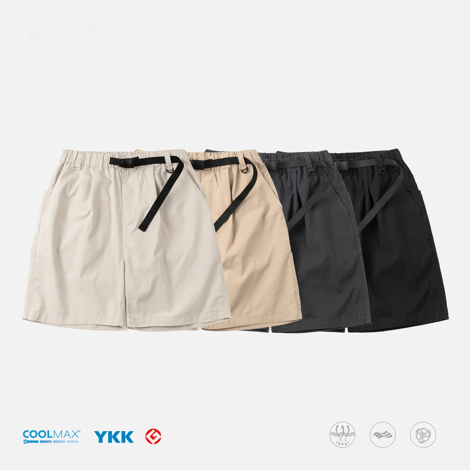

Men's Coolmax Mixed Fiber Loose Fit Lightweight Breathable Sweat ng Five Inch orts Casual Straight Leg mid Waist Workw...