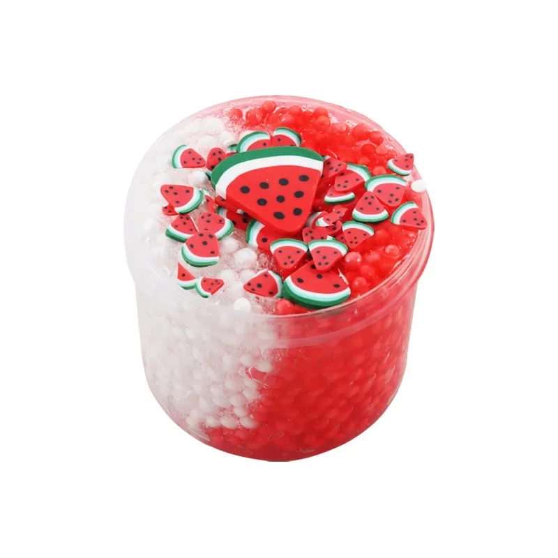 Strawberry Crystal Mud Stress Relief Toy Slime Foam Ball Color Mud Cotton Mud Stress Reducing Toy Gift Children Toy Accessories