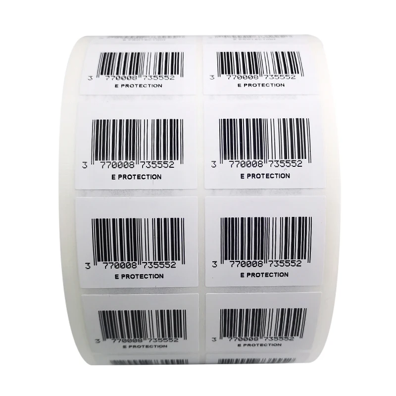 1000pcs/lot Printed Text Number Paper Material Serial Consecutively Numbered Labels Asset Tags Pre-printed Barcode Stickers