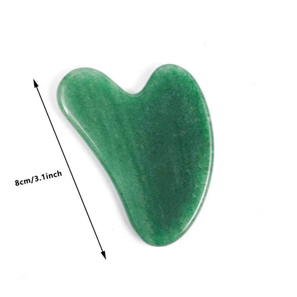 Natural Jade Facial Gua Sha Board Smooth Surface Portable Home SPA Massage Tool Gentle Skin Care Beauty Accessory