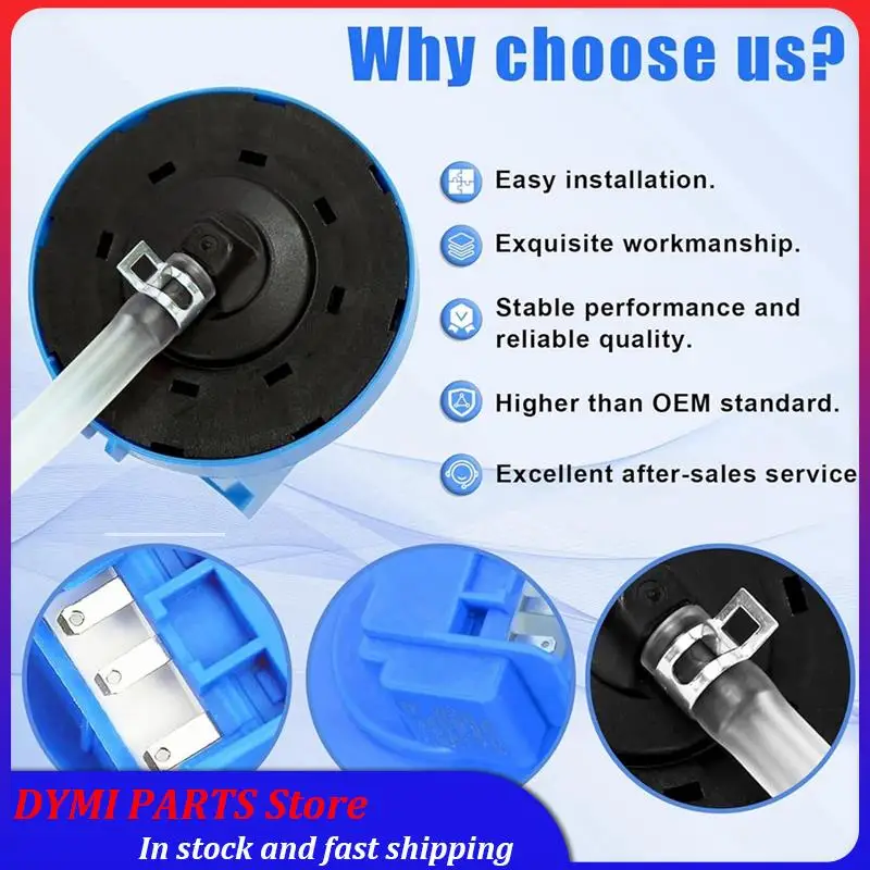 

Essential DC96-01703H Washer Water Level Switch For Samsung AP5799898 Washer Sensor Pressure, Fits Models : WA48, WA50, WA52, WA