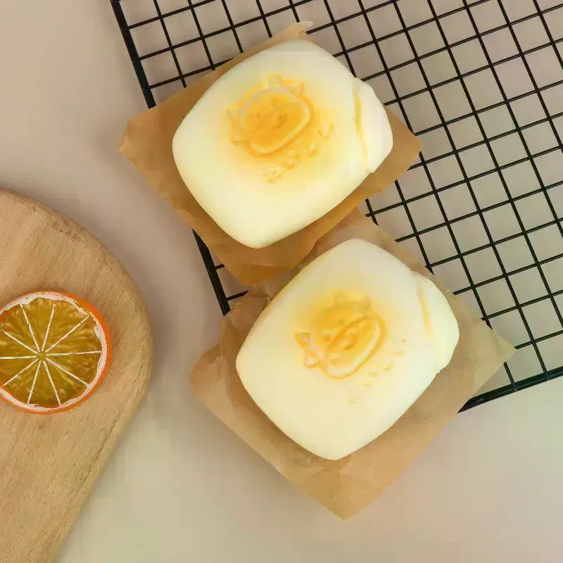 Kawaii Simulato Pane Al Latte Spremere Giocattolo Morbido Rimbalzo Lento Alleviare Lo Stress Giocattoli Per Bambini Adulti Sensoriale Agitarsi Spremere Giocattolo Regali