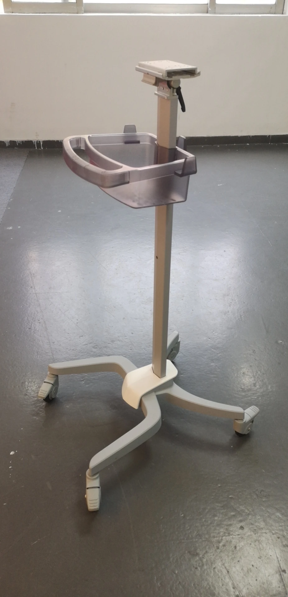 Adjustable Modern Design Medical Trolley Acrylic Plastic Patient Monitoring Cart for Hospital Use