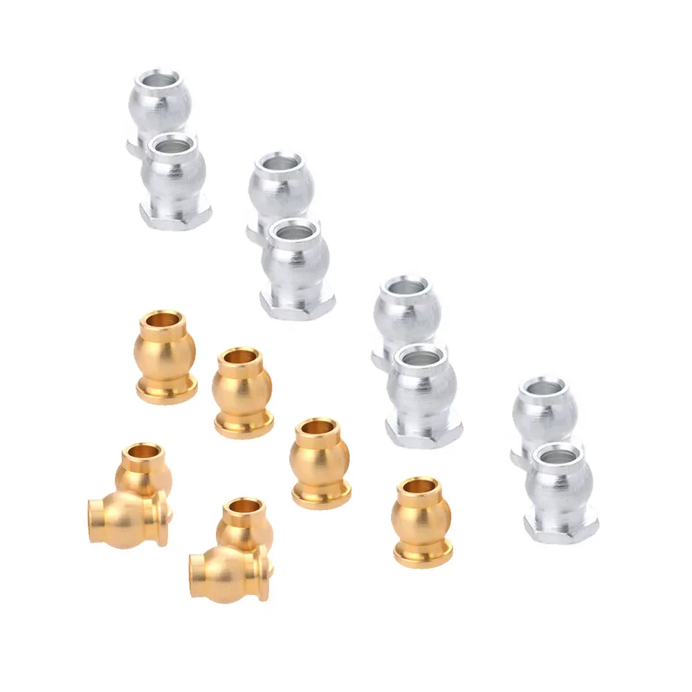 

8 шт. новая шаровая головка для амортизаторов, соединения для 1/10 1/8 AXIAL SCX10 II RC Car Truck Monster, соединения амортизаторов