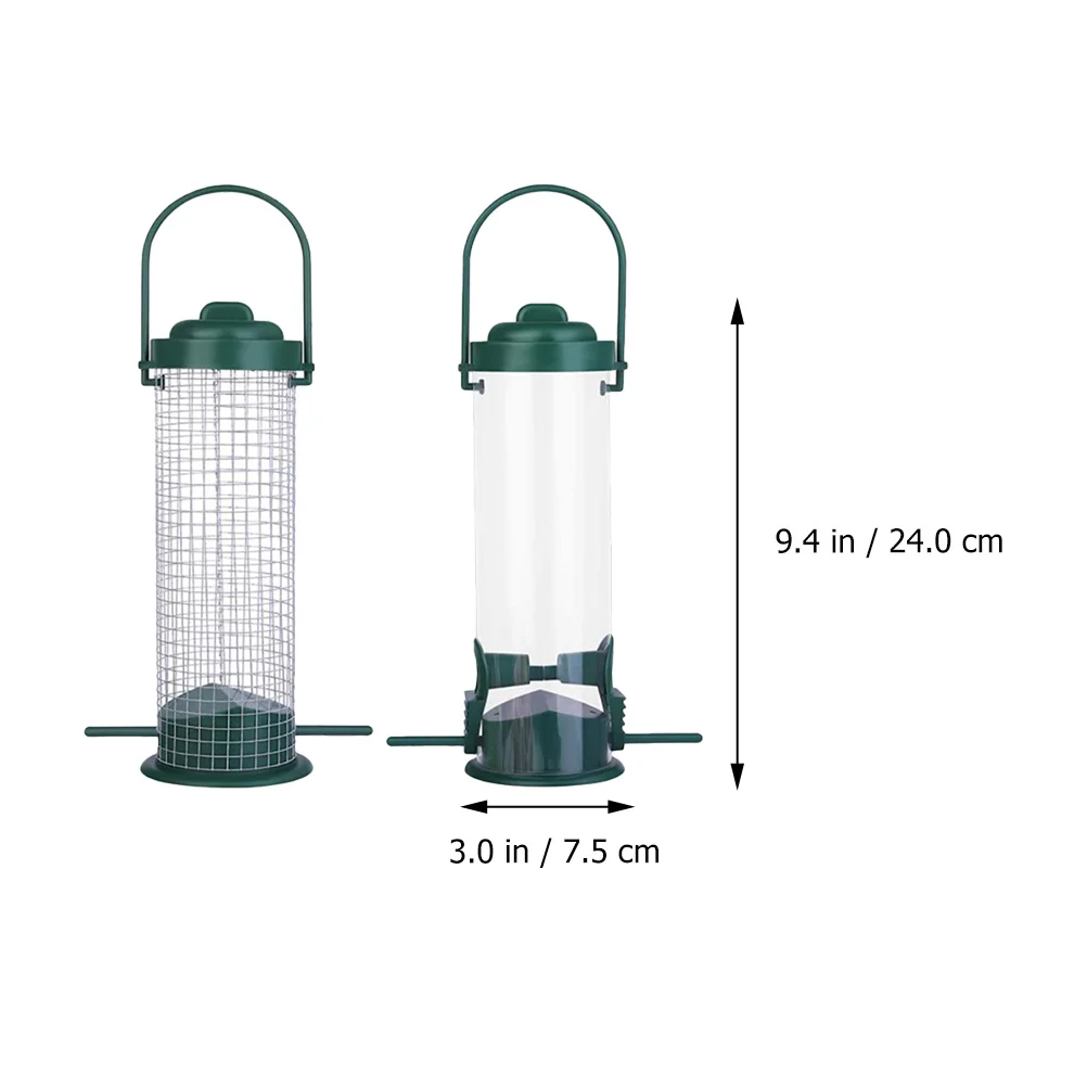 

3Pcs Bird Feeder Outdoor Hanging Plastic Feeding Tool Perfect Place for Birds Adds Vitality to Garden Plastic Feeder