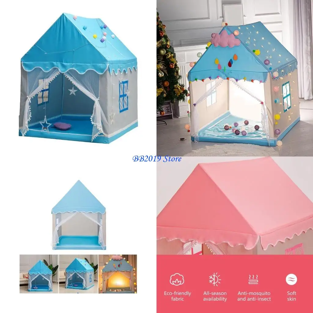 Q0KB Princess Castle Play Tent Faltbares Spiel Spielzeug für Innenkinderzelt