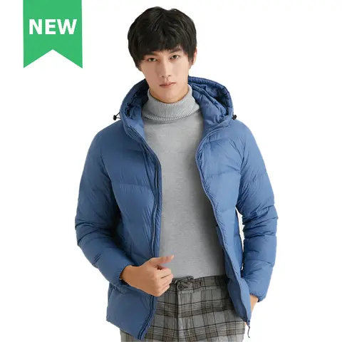 남성용 두꺼운 90% 덕 다운 재킷, 후드 퍼퍼 재킷, 좋은 제조, 겨울 용수철 외투, 방풍 따뜻한 코트