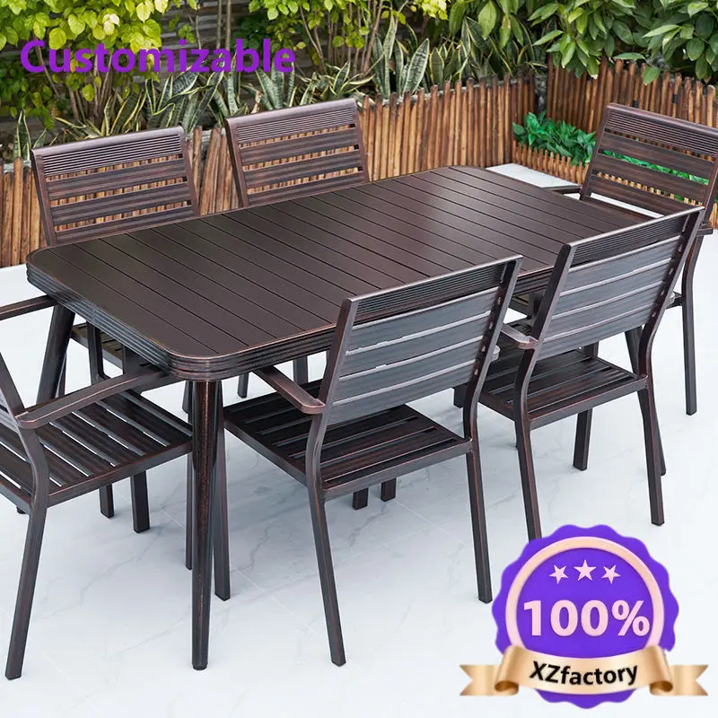 Factory Direct 2026 Top RatedMesas y sillas de exterior, mesa impermeable de ocio para patio, villa al aire libre, jardín