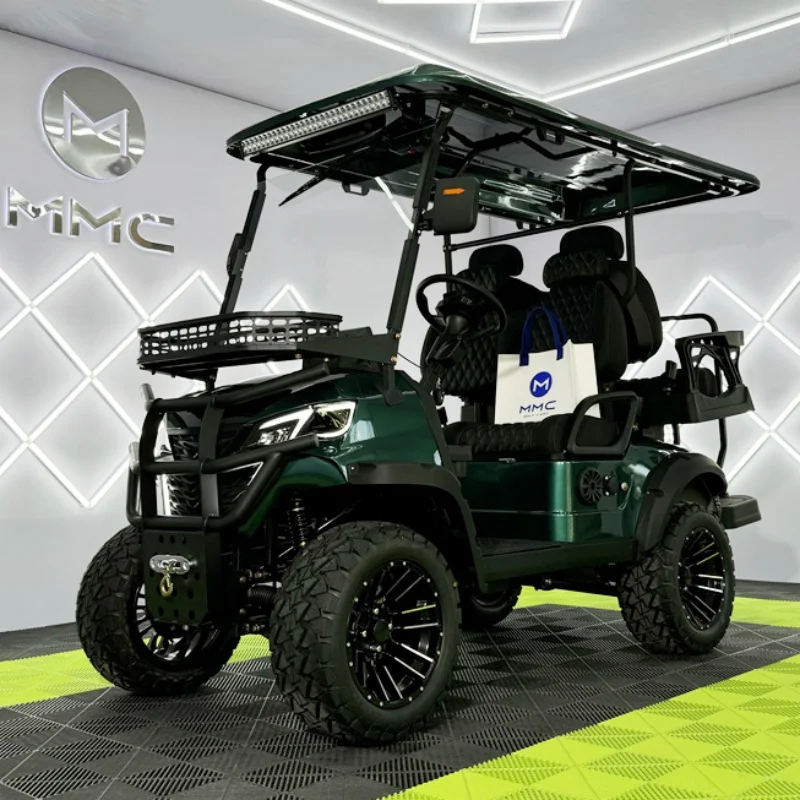 High Quality Customizable colors 60V/72V Lithium 120AH GOLF CART 2 4 6 SEAT Electric Golf Carts with FAST Speed 50km/h