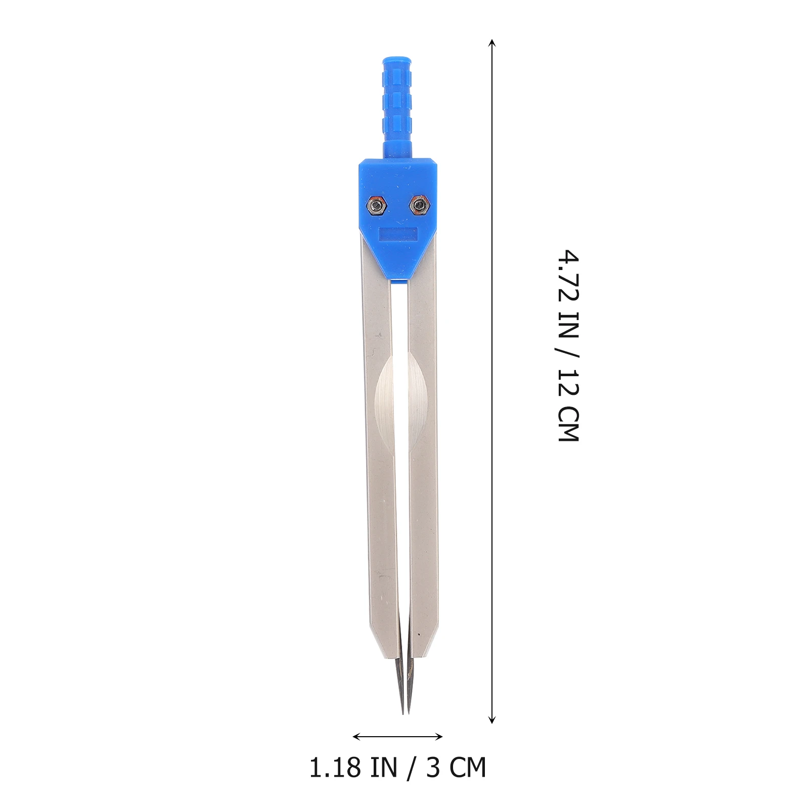 Metal Calipers Electrocardiogram Divider Small Ruler Drafting Nurse Scale Strips Protective Case Adjustable Length
