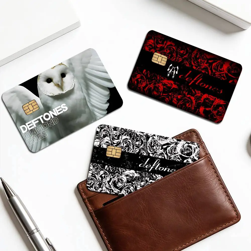 Band D-Deftones Music Anime Front Cover Film Sticker Skin for Credit Debit Card Small Large Chip