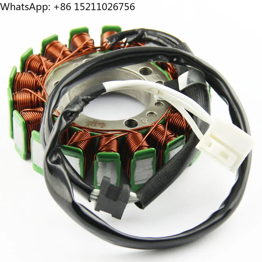 Bobina de estator de motocicleta, bobina de Rotor de estator de motor Magneto para Kymco CK400 K Rider 400