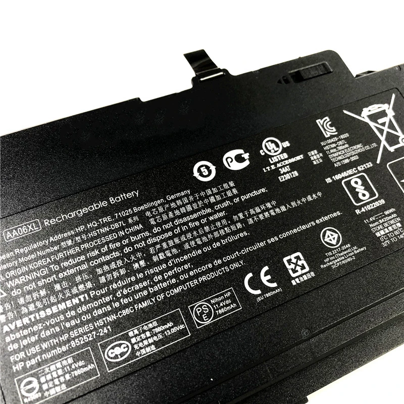 ONEVAN-batería Original para ordenador portátil, 11,4 V, 7860Mah, para HP ZBook 17 G4 AA06XL, 852527-241, 852711-850