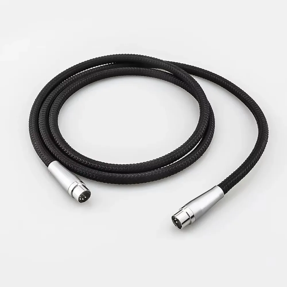 Viborg 5 Pin DIN Male to Male Fully Wired Audio DC Interconnect Solid Silver for Naim Preamp Power Supply NAC SuperCap