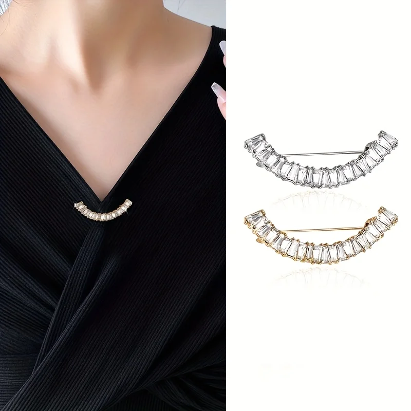 2Pcs Golden Silvery Multifunctional Adjustable Waist Belt With Sparkling Rhinestone Buckle - Detachable, No-Sew, No-Nail Design