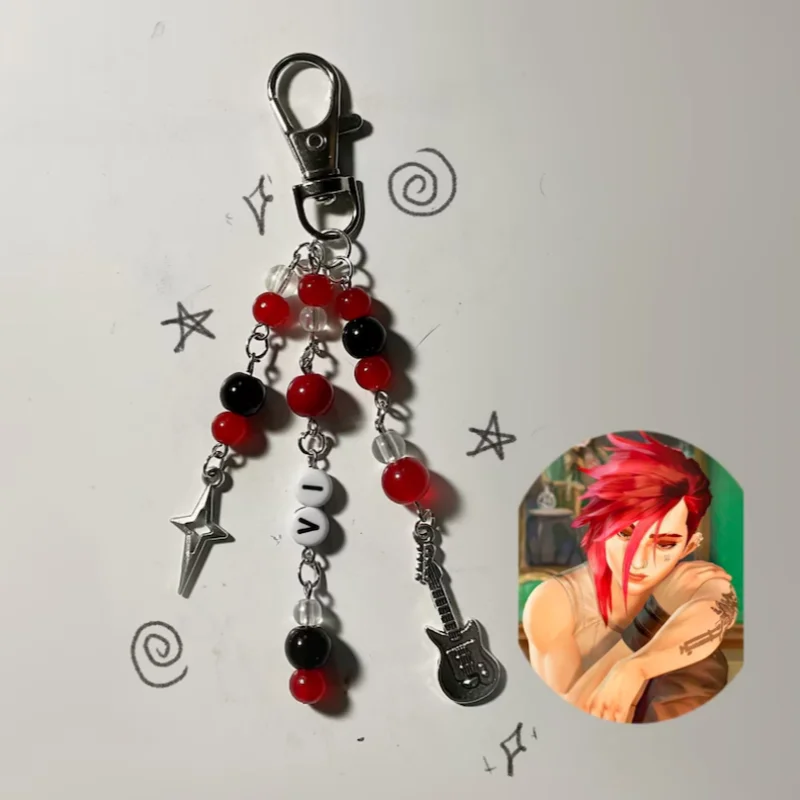 سلاسل المفاتيح المستوحاة يدويًا من غامضة | لطيف غامض مستوحاة سلاسل المفاتيح Y2k المجوهرات #3