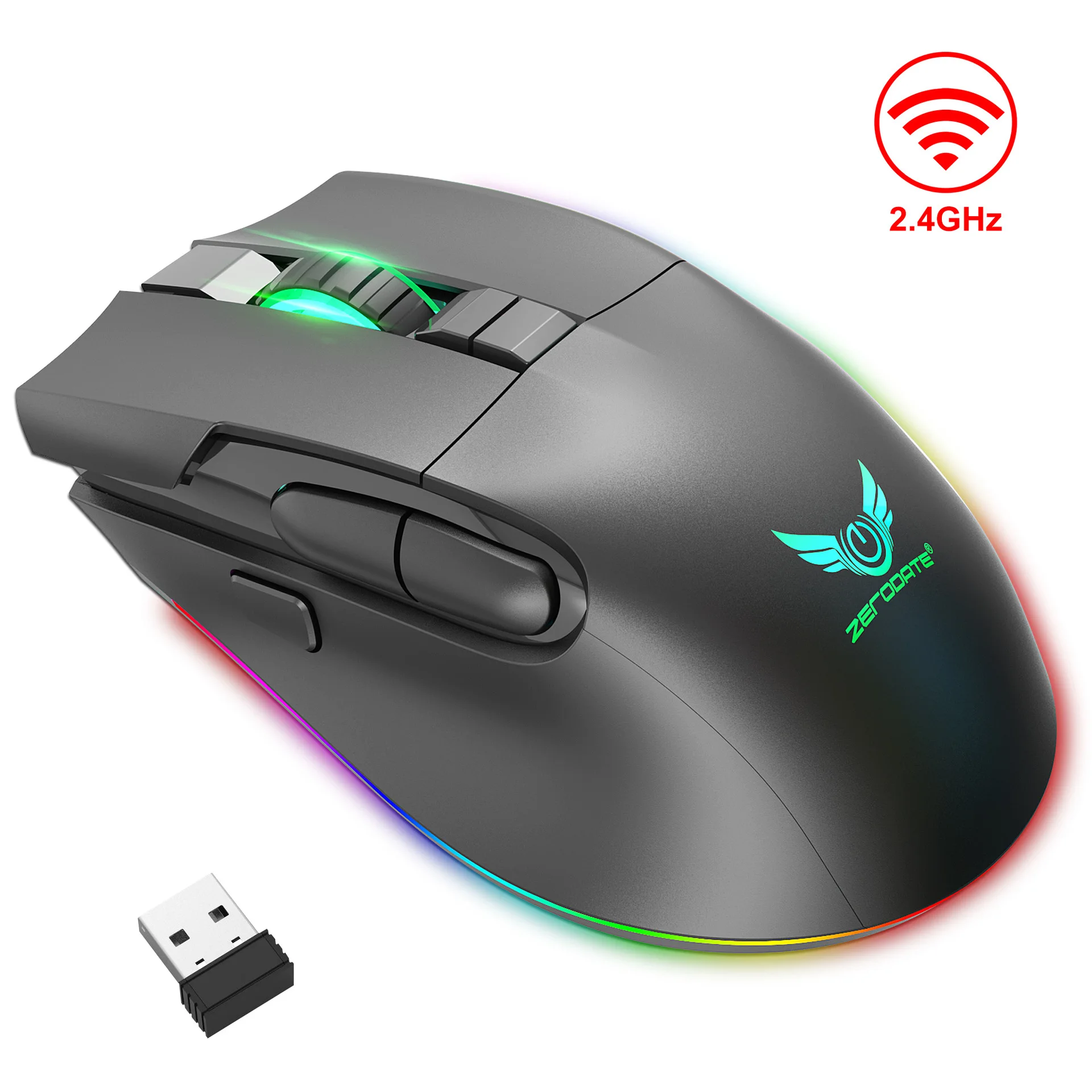 E-sports charging game mouse 7-button office supports a generation game mouse