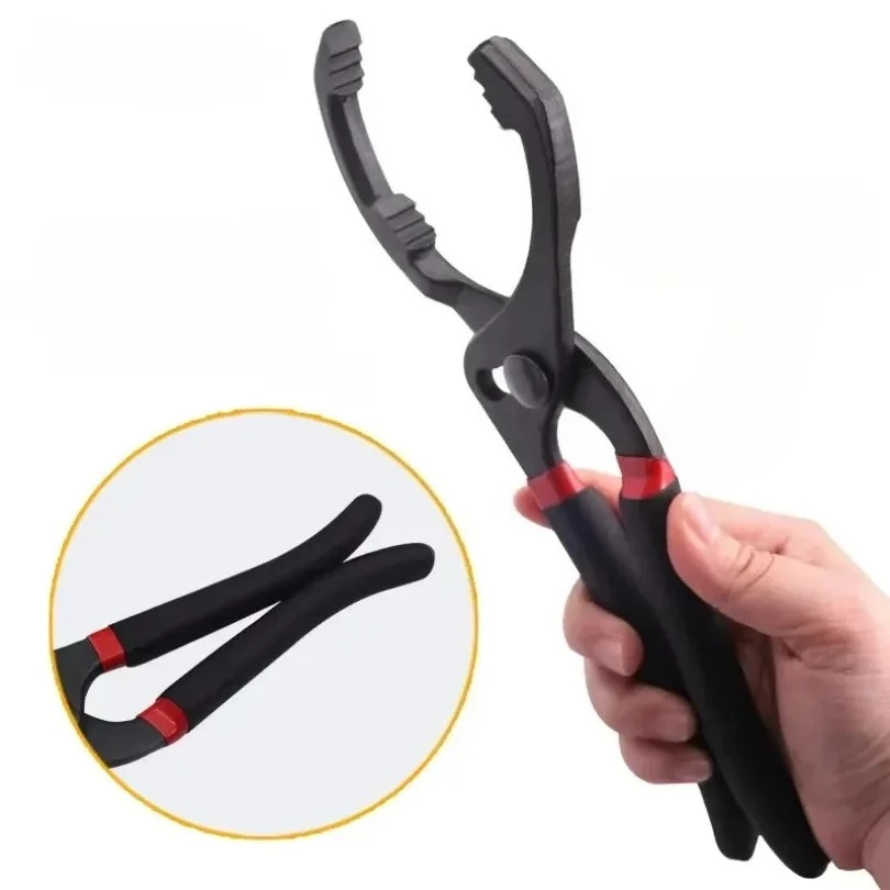 

1pc 10/12 Inch Oil Filter Pliers Clamp Type Wrench Oil Filter Remove Disassembly Tool Filter Element Wrench for Truck Car Repair