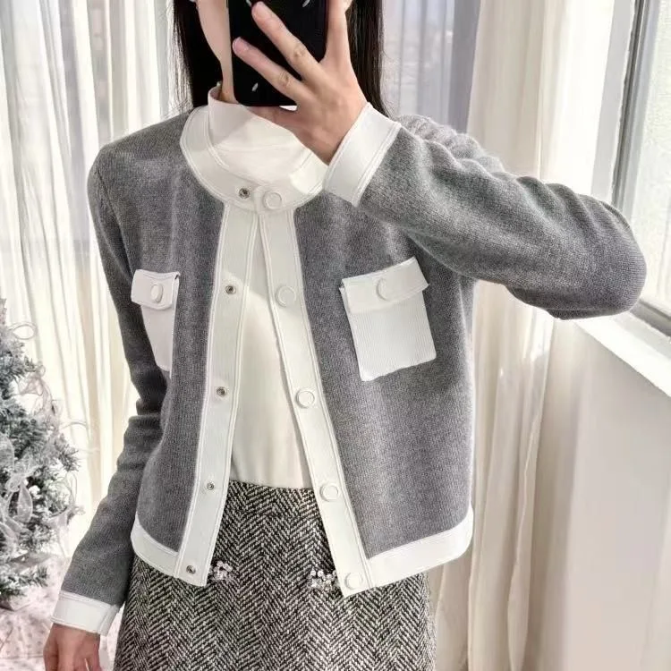 เสื้อคาร์ดิแกนไหมพรมถักทรงยาว สีสันสดใส สไตล์แฟชั่นต้นฤดูใบไม้ผลิ สำหรับผู้หญิง คุณภาพพรีเมียม