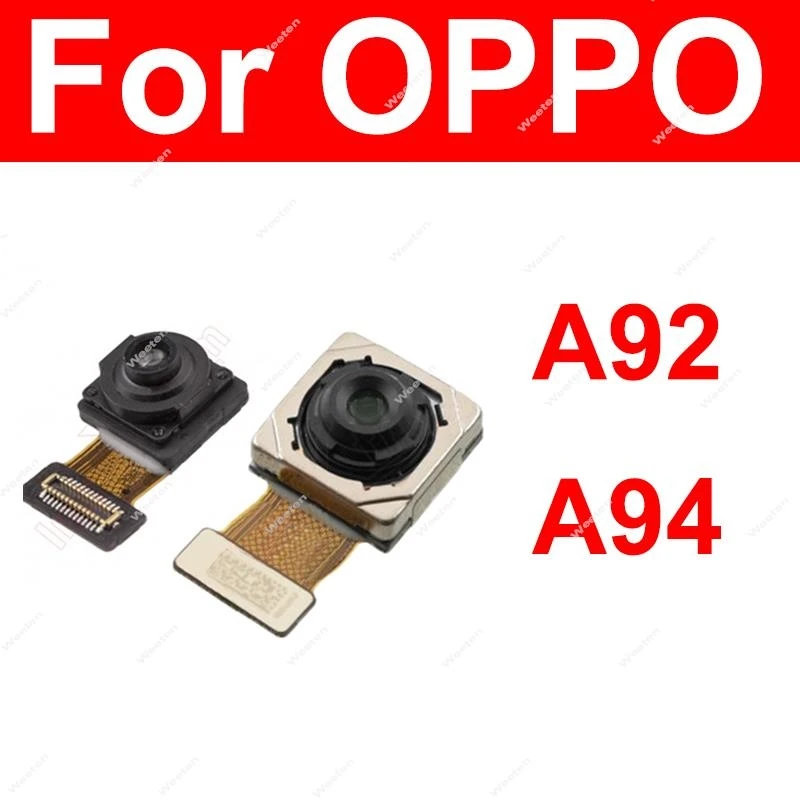 Rear Front Camera For OPPO A92 A93 A94 5G Back Main Front Selfie Facing Camera Flex Cable Replacement Parts