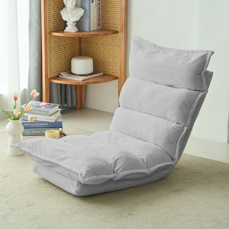 

Nordic Living Room Sofas Corduroy Folding Lazy Sofa Tatami Chair Bay Window Chair Bedroom Balcony Sofa Chairs Home Furniture