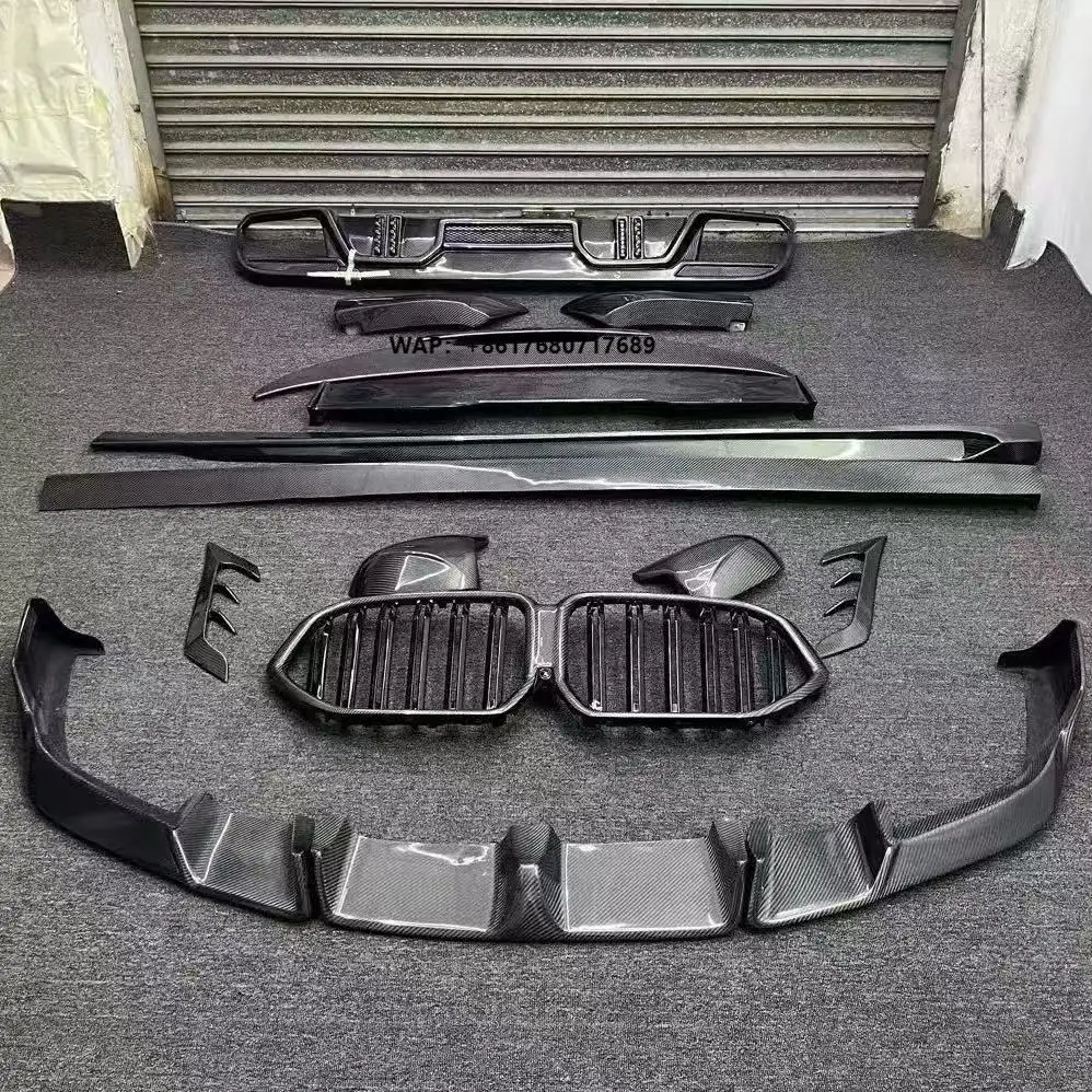 Suitable for 20-22  X6M F96 Upgraded and Modified True Carbon Fiber 3K Diagonal Wide Body Surround Body Kit