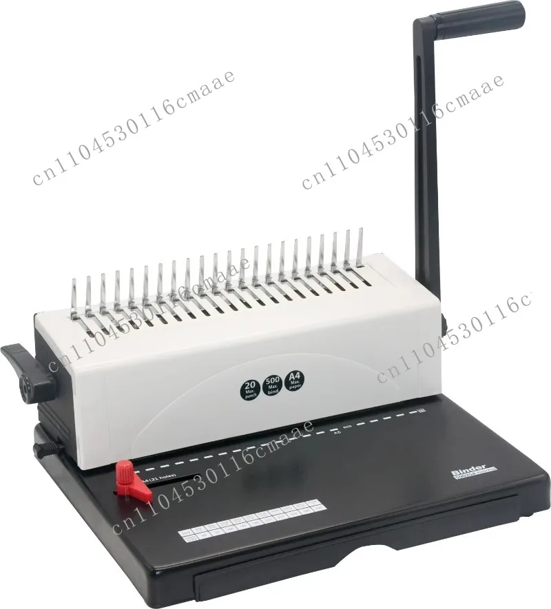 Portable Manual S9025A 21 Hole Plastic Comb Binding Machine A3 Binding Machine Thickness 20-50mm