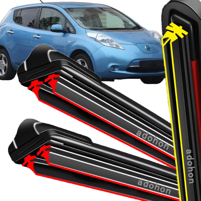 

For Nissan Leaf ZE0 MK1 2011~2017 Winter Front Rear Kit Wiper Blades Back of Window Brushes Cleaning Car Accessories Hatchback