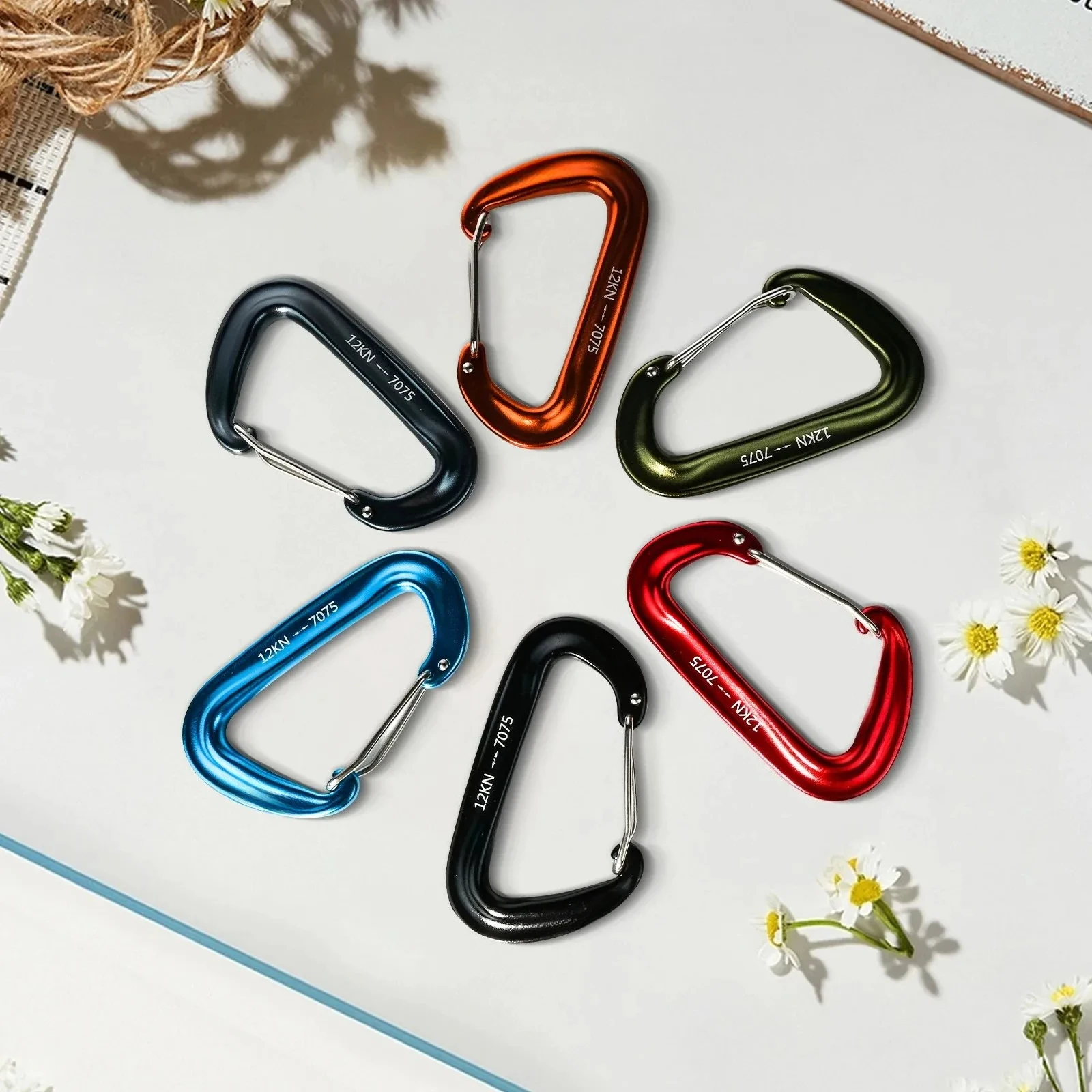 6-Piece Aluminum Carabiner Set 4