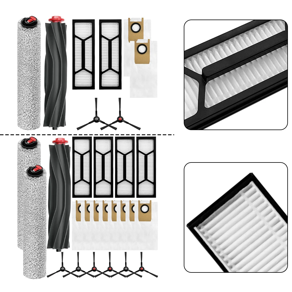 

For Eufy For Omni S1 Pro/S1 Vacuum Cleaner Roller Brush, Side Brush, Main Brush, And Filter Bag Accessory Kit