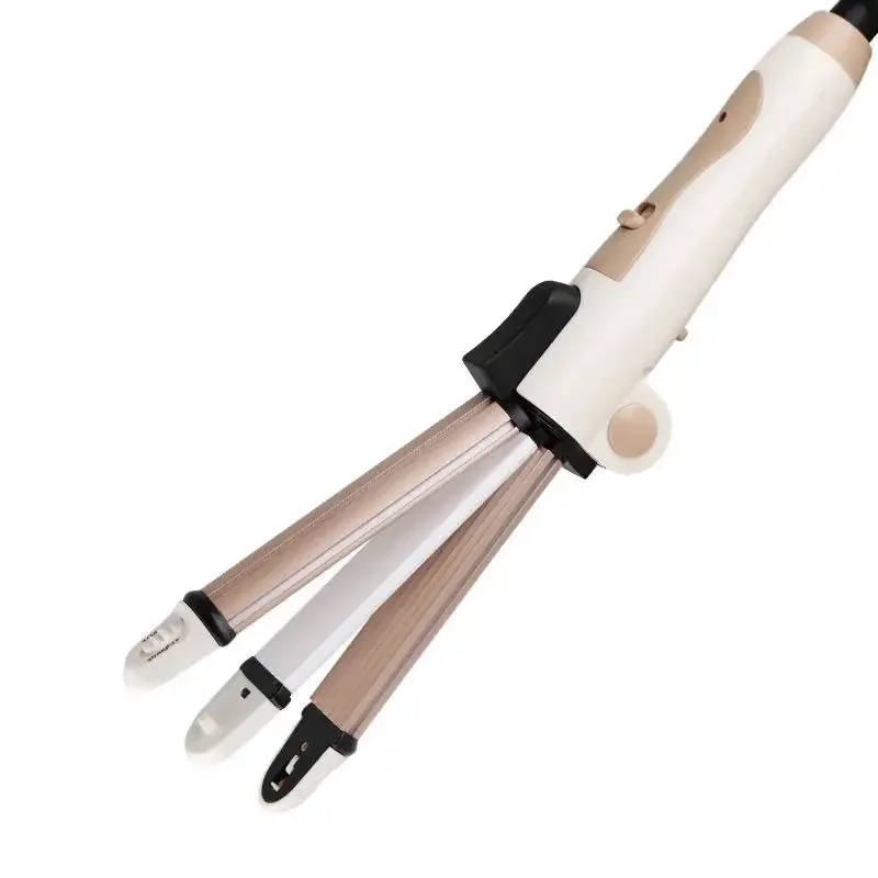 Kemei-Modelador de cabelo elétrico, Waver e alisador de cabelo, Cabelo Curling Iron, Modelador de cabelo, Hotcomb, KM-8851, 3in 1