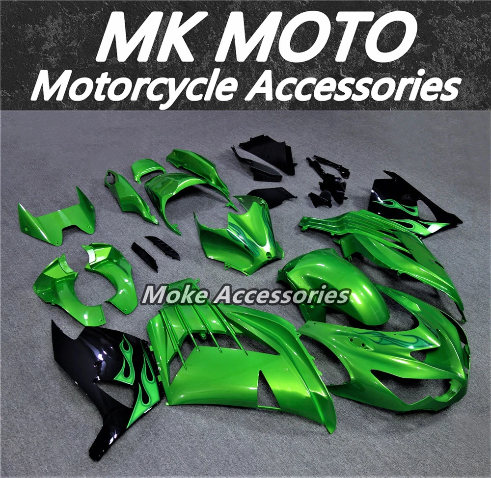 Fairings Kit Fit For Ninja zx-14r ZZR1400 2012 2013 2014 2015 2016 2017 2018 Bodywork Set Green Oem Sticker