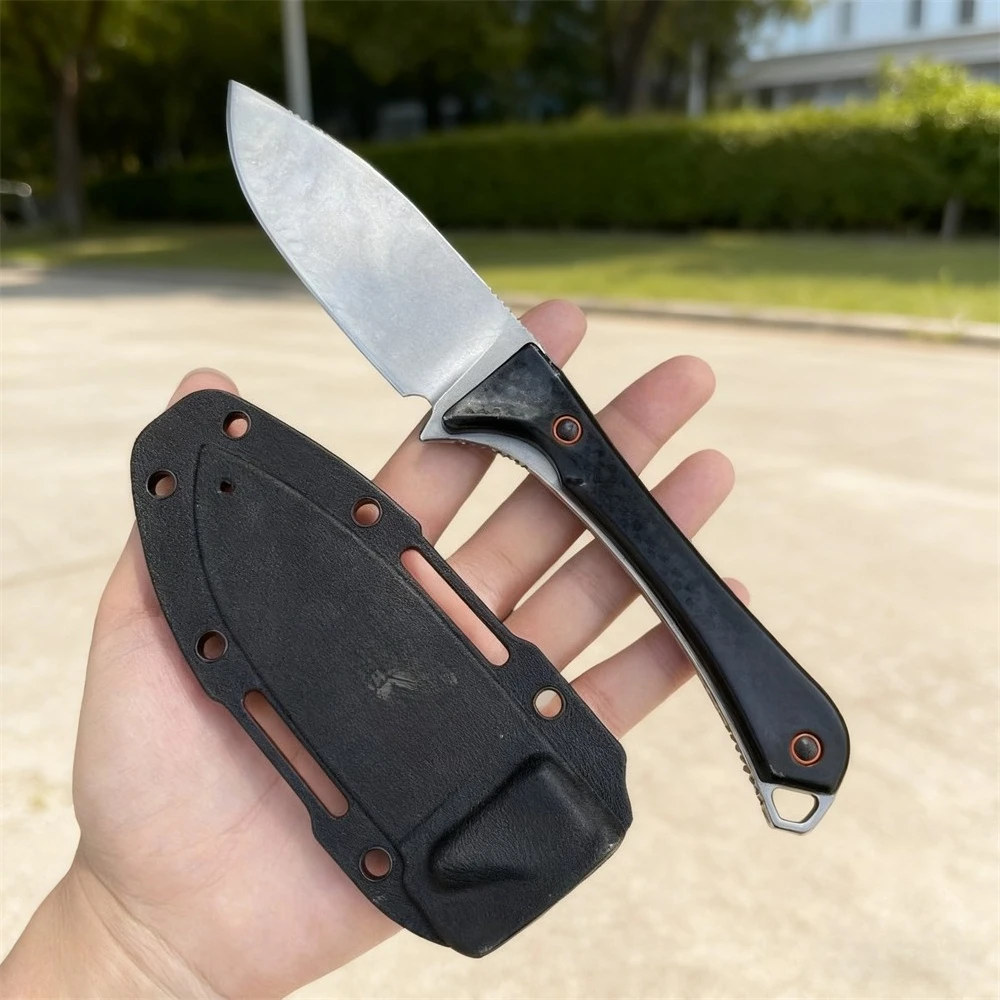 

BM-15201 Маленький прямой нож с фиксированным лезвием D2, лезвие, ручка из нейлонового волокна, тактический охотничий нож для самообороны, портативный нож для кемпинга, EDC