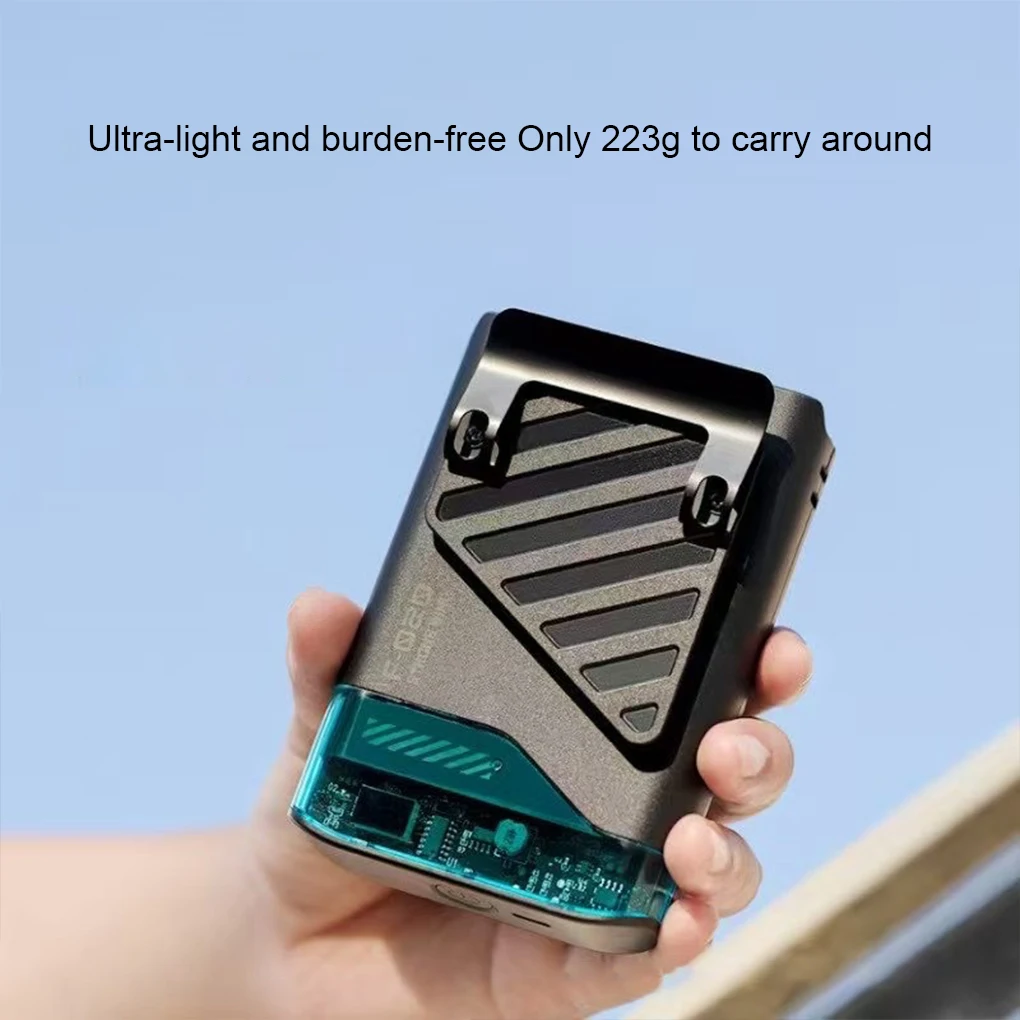 

Portable Waist Fan For 13-hour Battery Life Cool All Day Adopts Double-clip . Just Clip Large Clip white