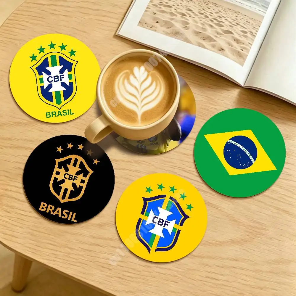 Brazil Football 2026 Brasil Soccer Drink Coaster
