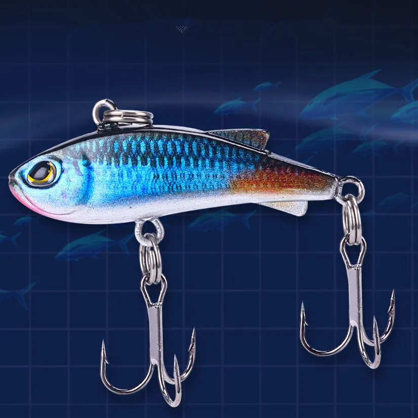 Fishing Lure VIB 3D Print Minnow 4cm 4.3g Vibration Artificial Lures Stream Micro Fish Hard Bait 1 Pieces SALE