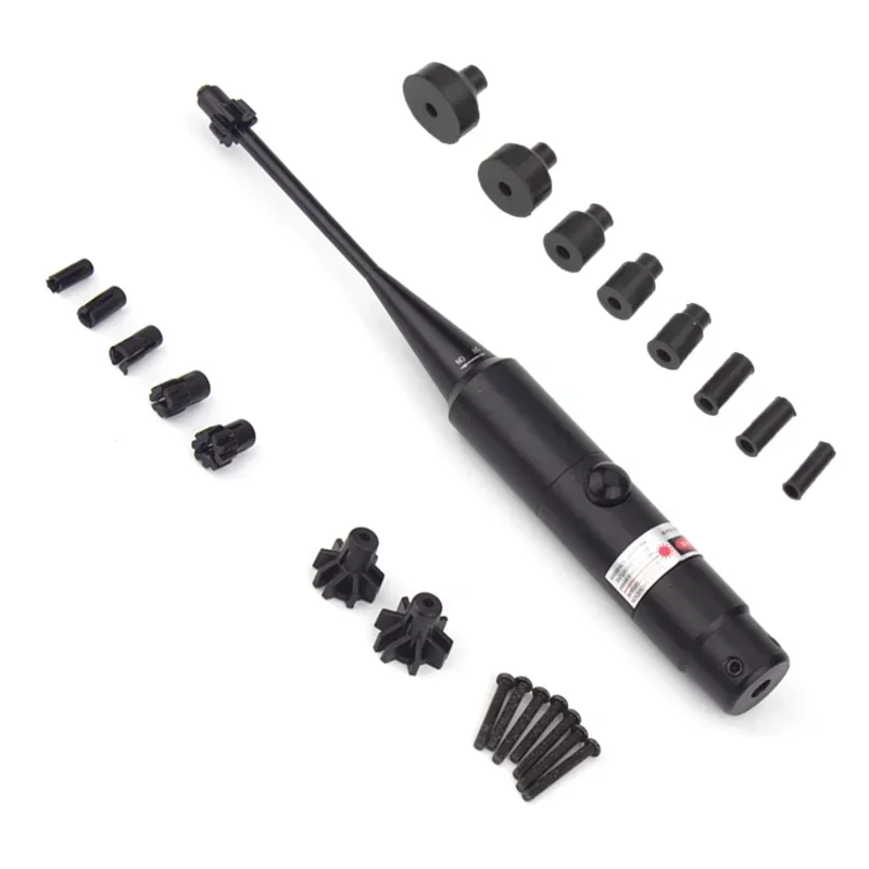 Red Laser Boresighter Kit for .177 to.50 Caliber Laser Pointer Collimator Universal Bore Sighter