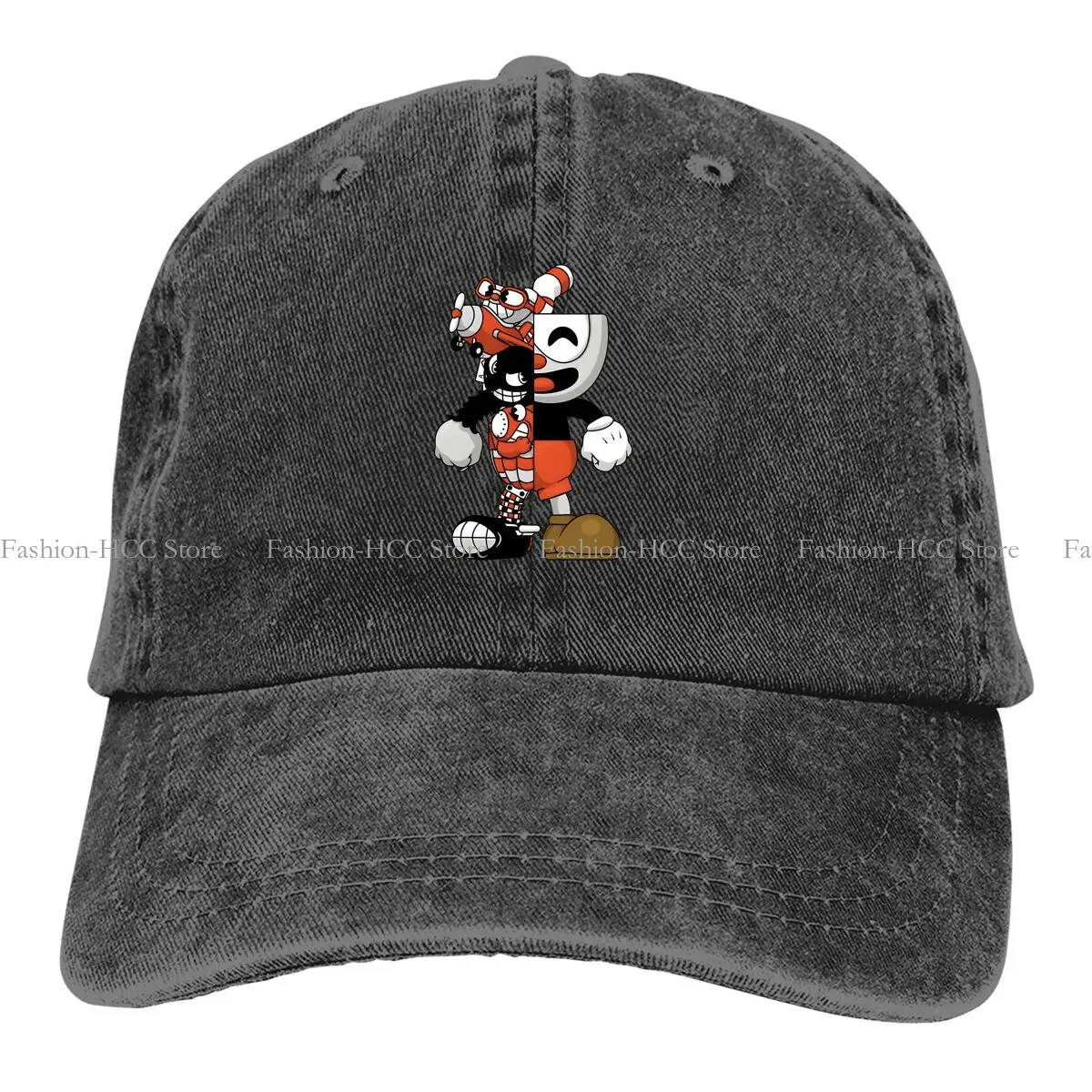 Pure Color Dad Hats Two Faces Women's Hat Sun Visor Baseball Caps Cuphead Peaked Cap