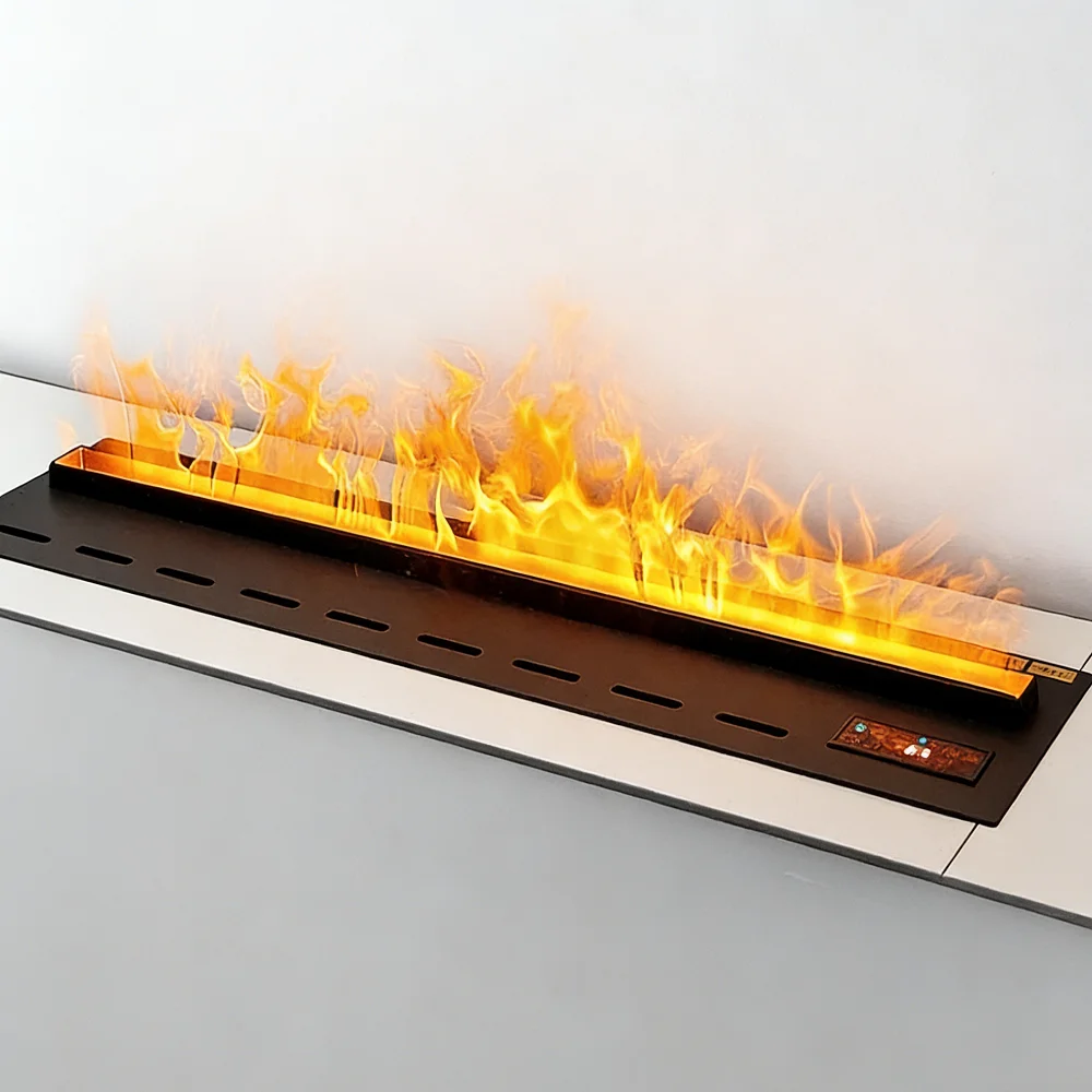 Wholesale Modern 3D Water Vapor Fireplace Smart APP Remote Control Multicolor LED Flame Steam Electric Fireplace