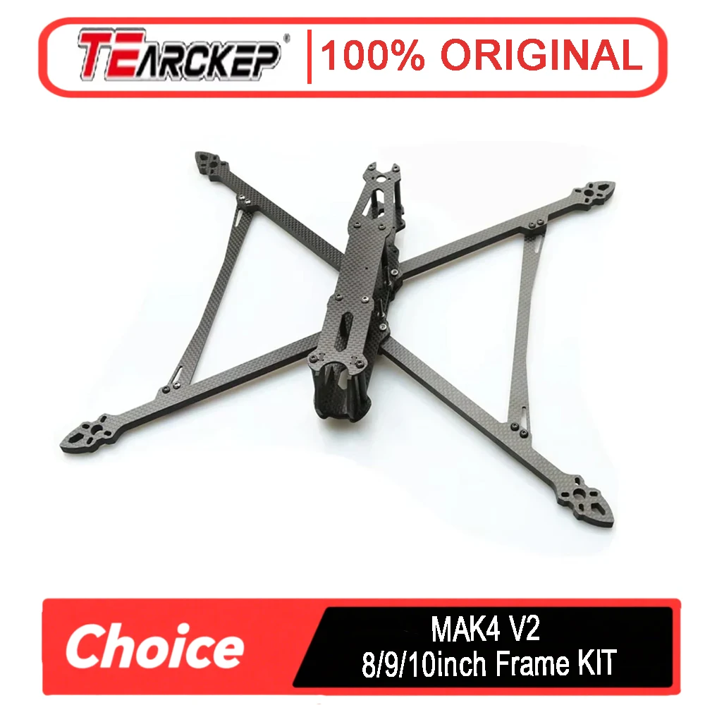 

Комплект 13-дюймовой рамы FPV Mark4 V2 — углеродное волокно с колесной базой 539 мм | Фристайл, дальний и гоночный квадрокоптер