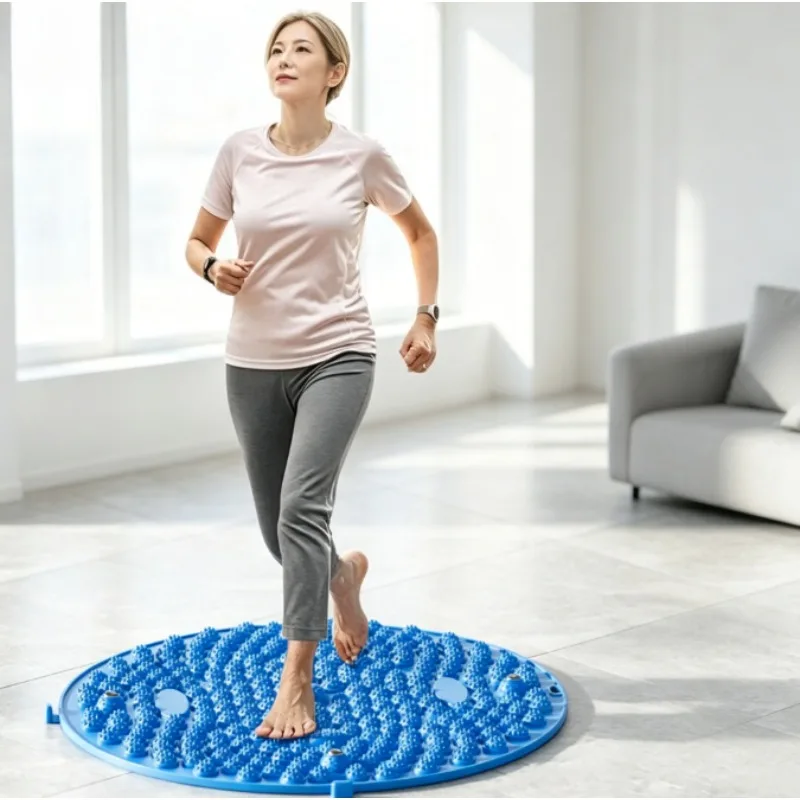 

Extra Thick Acupressure Mat – Large Round Super Pain Pad Non Slip & Durable – Perfect for Home Foot Massage Plantar Relief